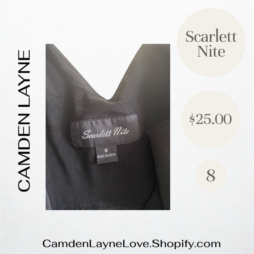 Scarlett Nite Black Sleeveless V-Neck Maxi Dress - Picture 5 of 5